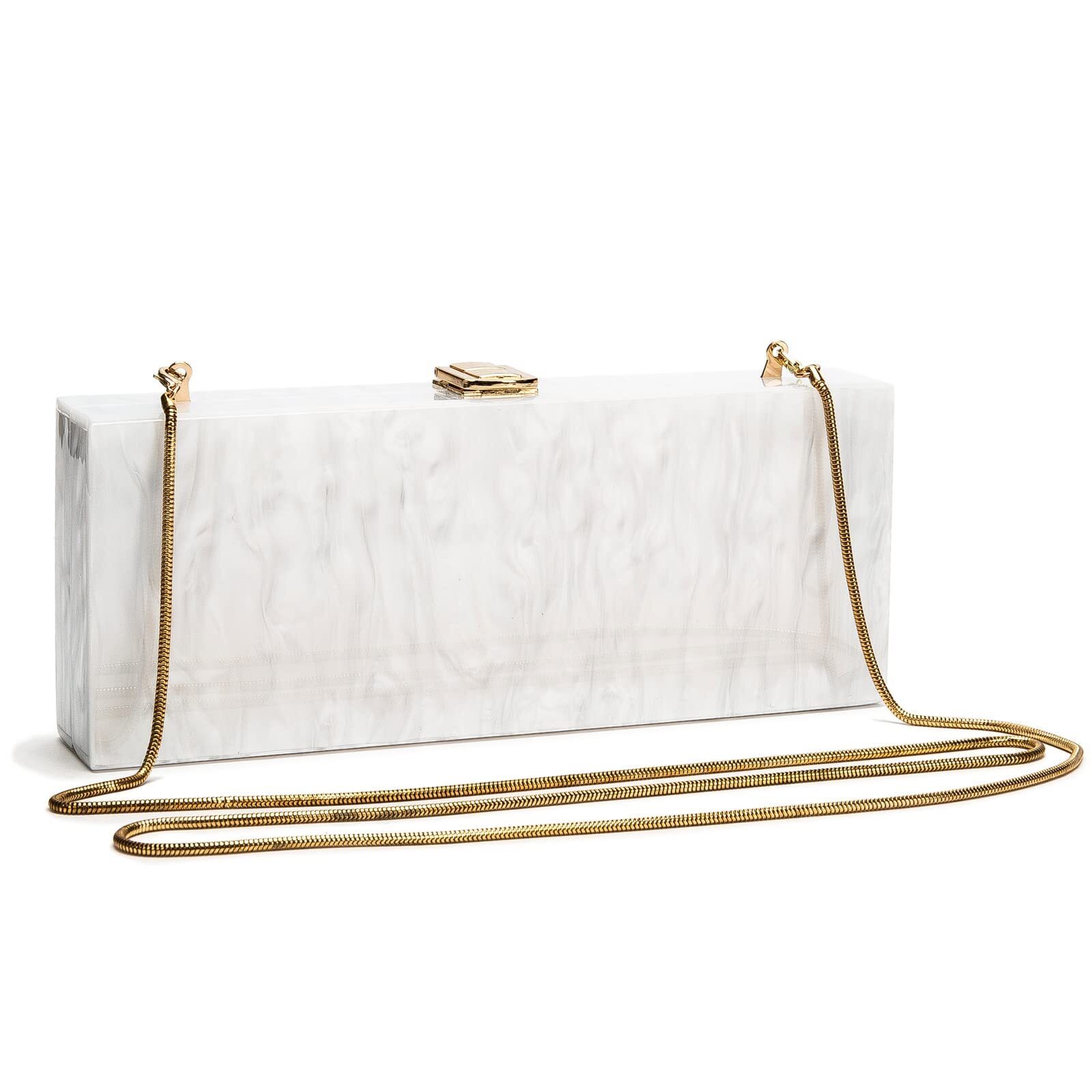 5913 Acrylic Clutch Evening Bag Long Pearl Acrylic Clutch Purse Handbag